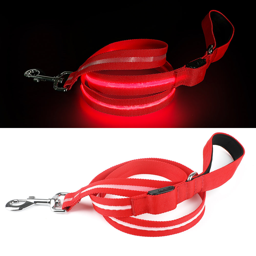 Correa LED para Perros Recargable USB - 3 Colores