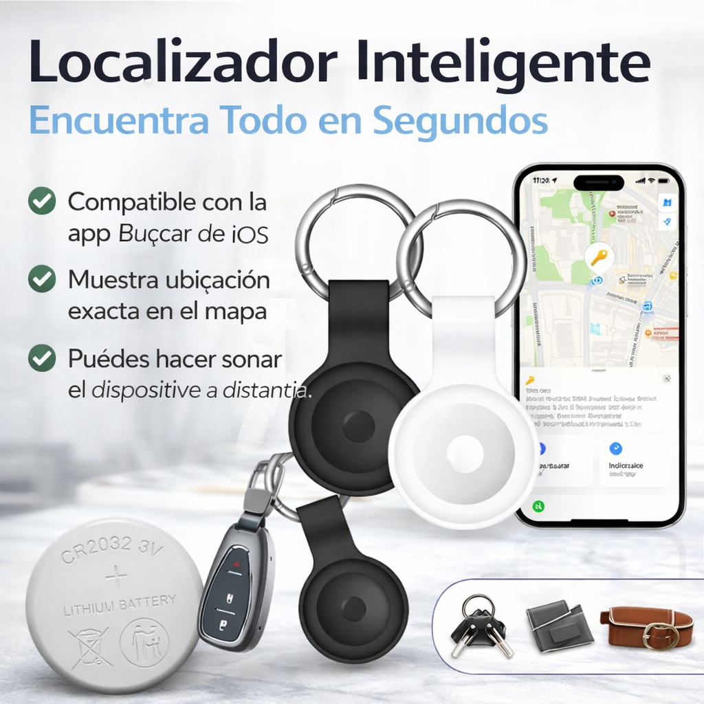 Localizador Inteligente Smart Tag – Bluetooth con Llavero Protector