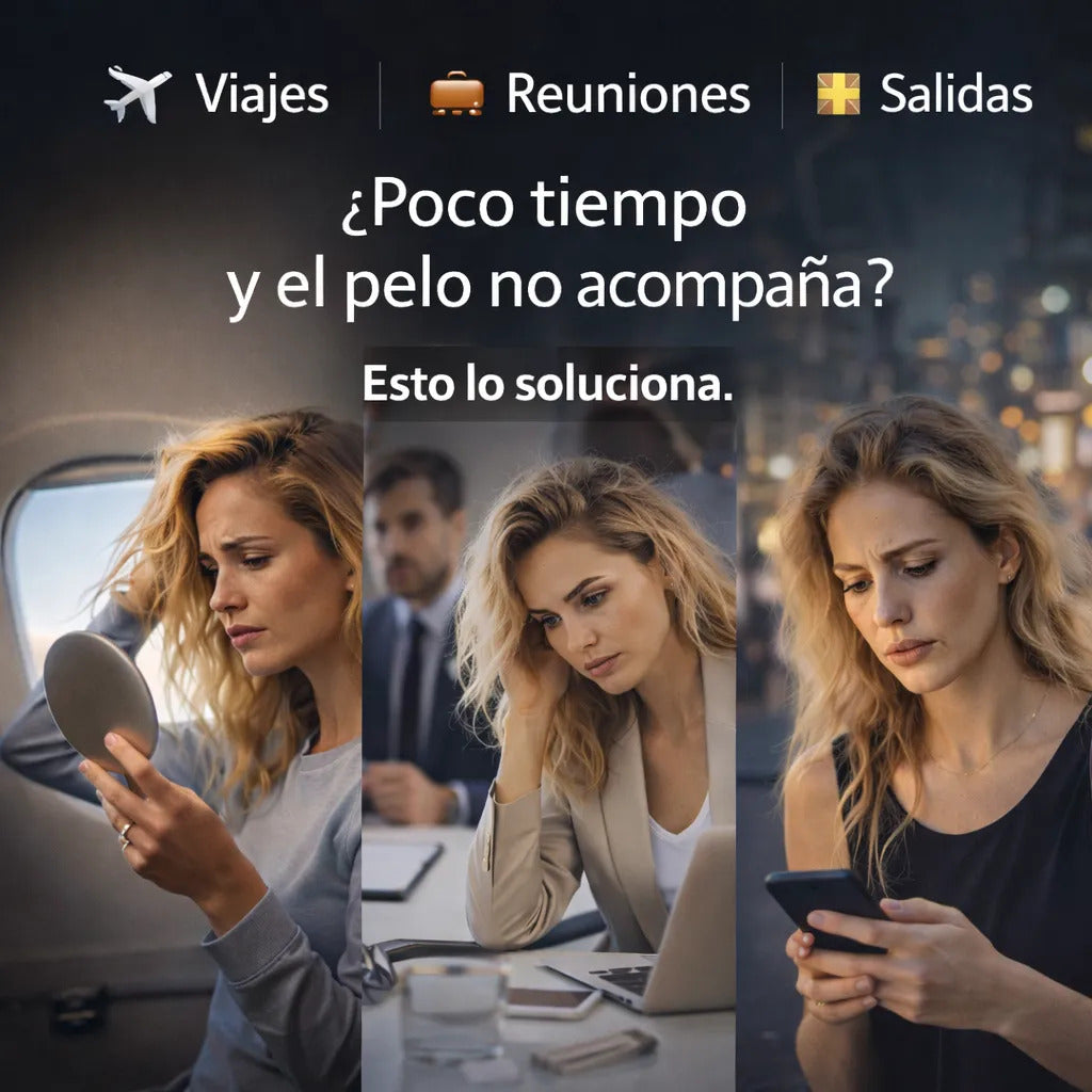 Peine Anti-Frizz Portátil Recargable