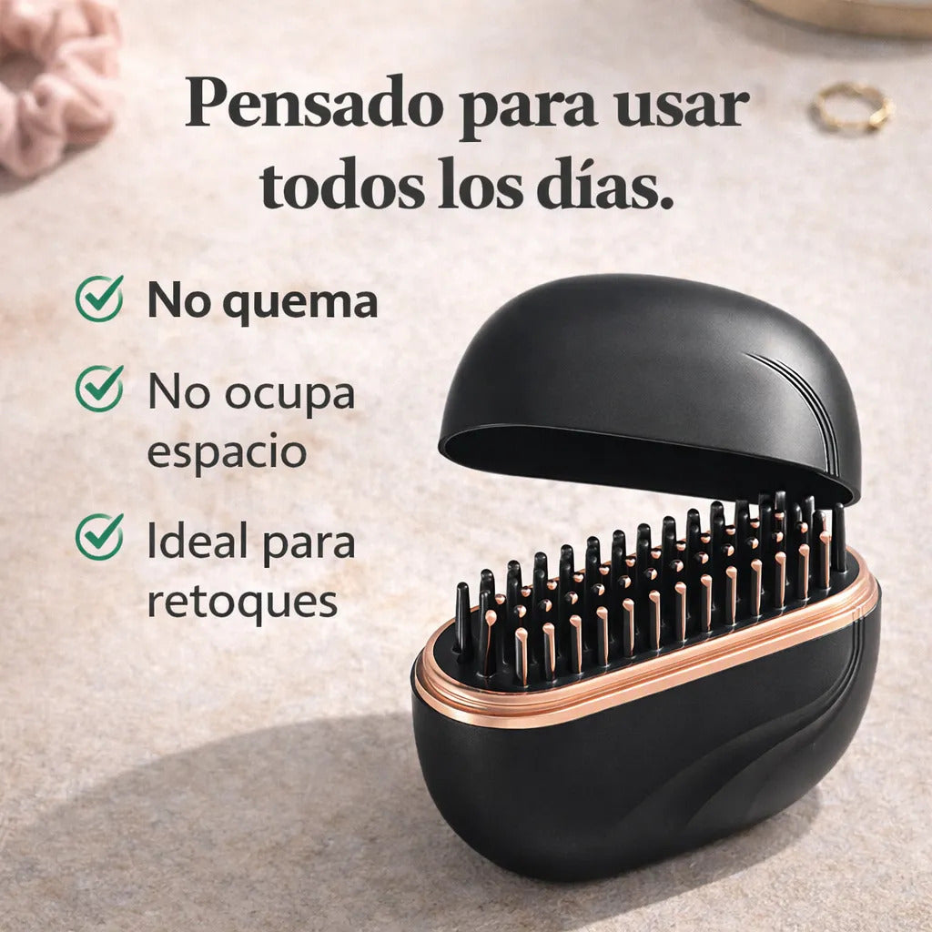 Peine Anti-Frizz Portátil Recargable