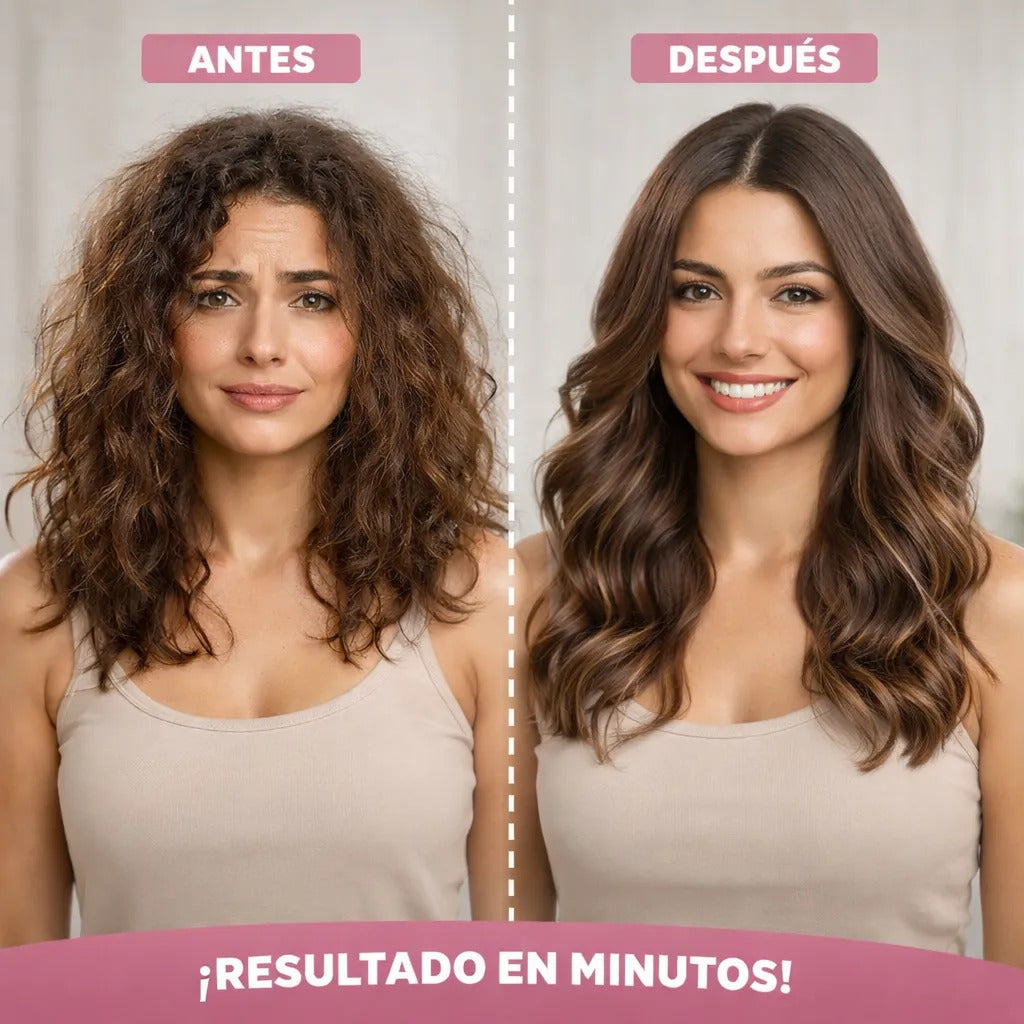 Peine Anti-Frizz Portátil Recargable