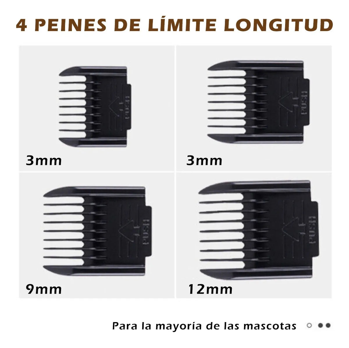 Cortapelos Eléctrico para Mascotas – Silencioso, Recargable USB