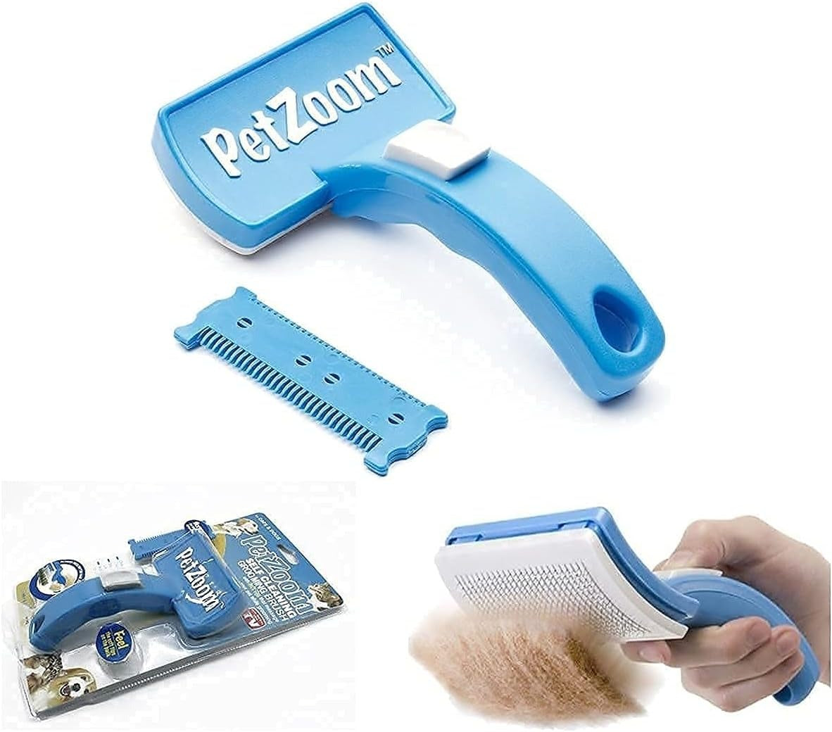 Cepillo Quita Pelos para Perros y Gatos PetZoom
