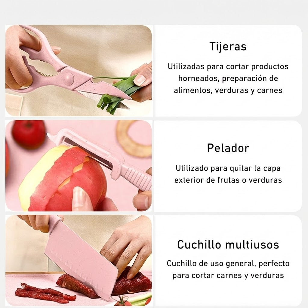 Set Utensilios de Cocina Multifuncional